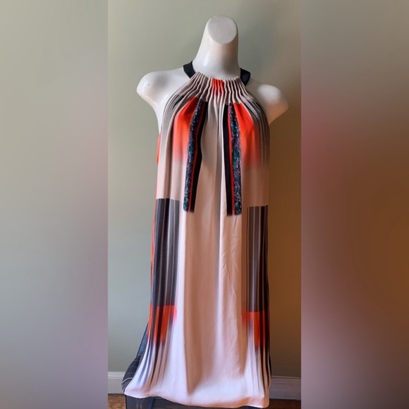 Kobi Halperin Silk Halter Dress with Gradient Design - Picture 3 of 16
